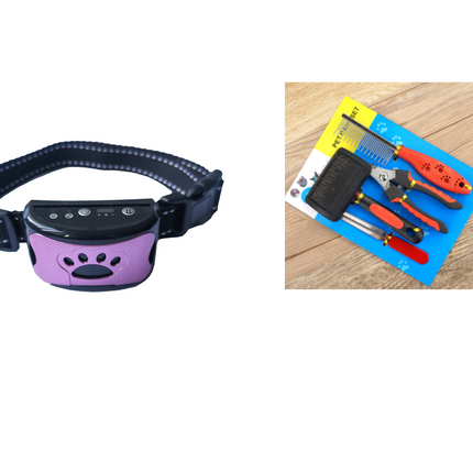 Dog Training Collar Waterproof Electric Pet Remote Control Rechargeable Dogs Trainer Bark Arrester With Shock Vibration Sound