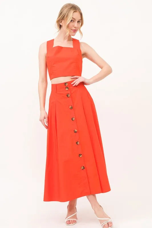 And The Why Square Neck Crop Top