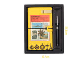 Lemon yellow black card suit / A6