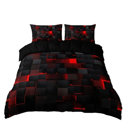 Abstract Grid Series Quilt Cover Digital Printing Bedding