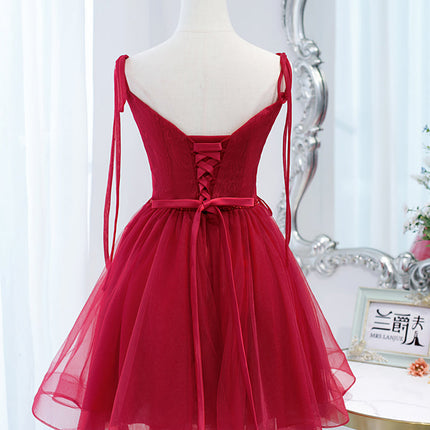 Wine Red Dress Slimming Annual Meeting Niche Light Luxury Wedding