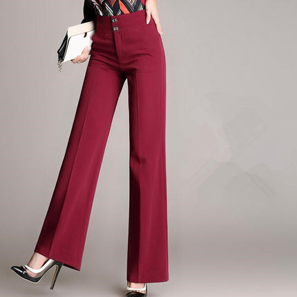 Plus Size Women's Casual Trousers Wide-leg Pants