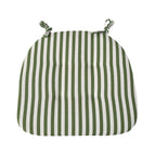 Green and white stripes / 42x40cm