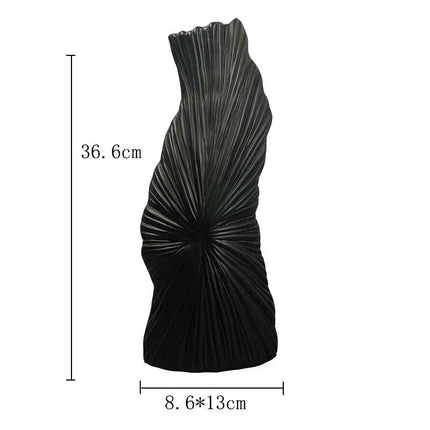 Simple Modern Black And White Geometric Ceramic Vase Ornaments