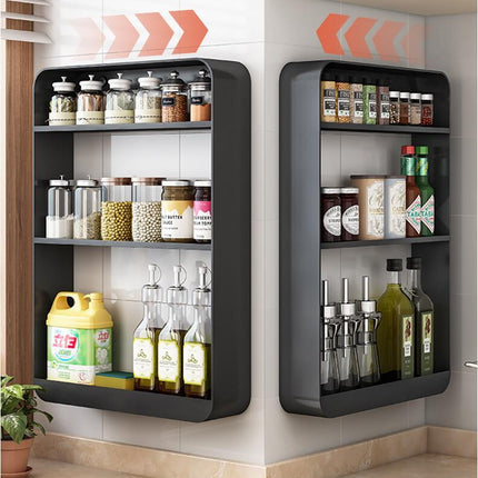 Seasoning Oil Salt Sauce Vinegar Storage Shelf Rack