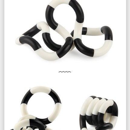 Twisted Ring Fidget Magic Trick Rope Tange Fidget Toy Creative DIY Winding Leisure Education Stress Relief Decompression Toy