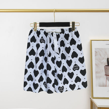 Women's Cotton Silk Pajama Pants Summer Thin Shorts Loose Casual