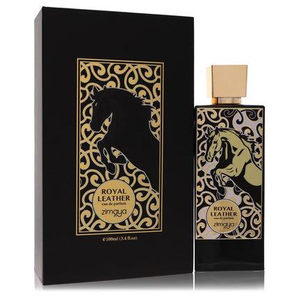 Afnan Zimaya Royal Leather by Afnan Eau De Parfum Spray (Unisex) 3.4 oz for Men