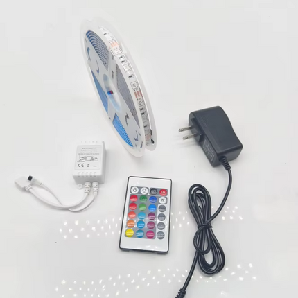 RGB LED Strip Light 5050 - 5M Waterproof IP65 | 12V DC | 110V Plug