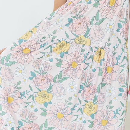 Autumn Breeze Ruffle Maxi Dress