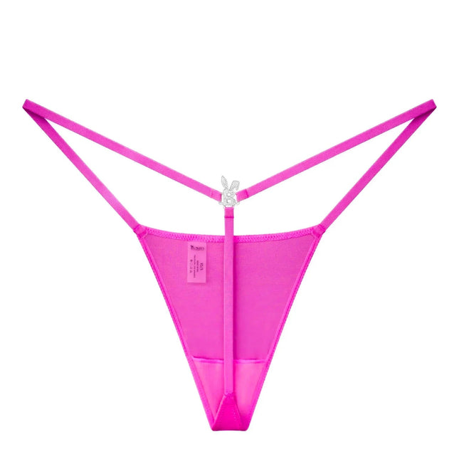 ICED OUT G-STRING IN HOT PINK