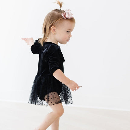 Black Velvet Tutu Bodysuit