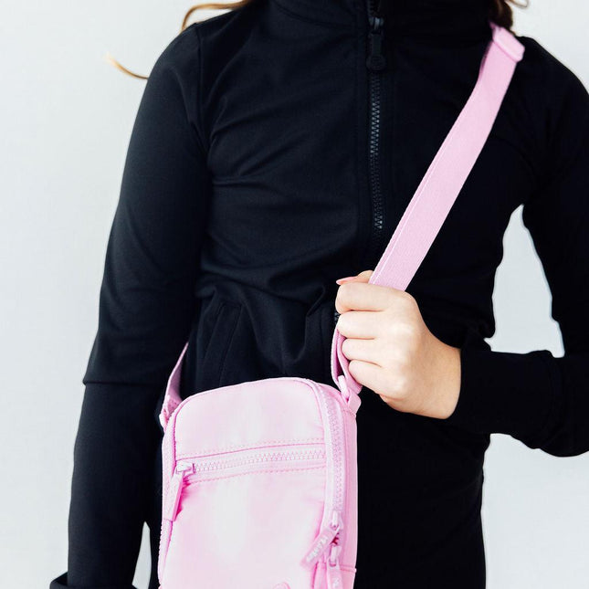 Bubblegum Pink Crossbody Bag