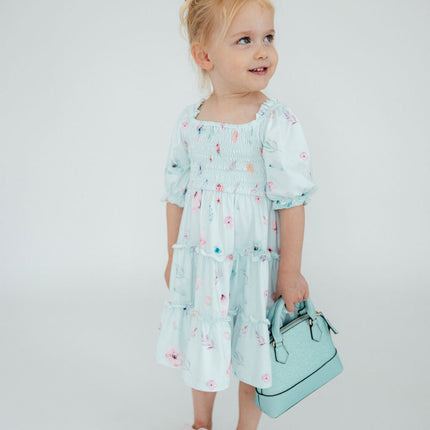 Butterfly Ballet Smocked Ruffle Dress