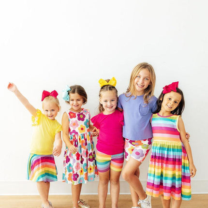 Cheerful Stripes Tank Twirl Dress