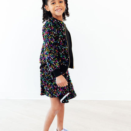 Confetti Velvet Sequin Twirl Skort