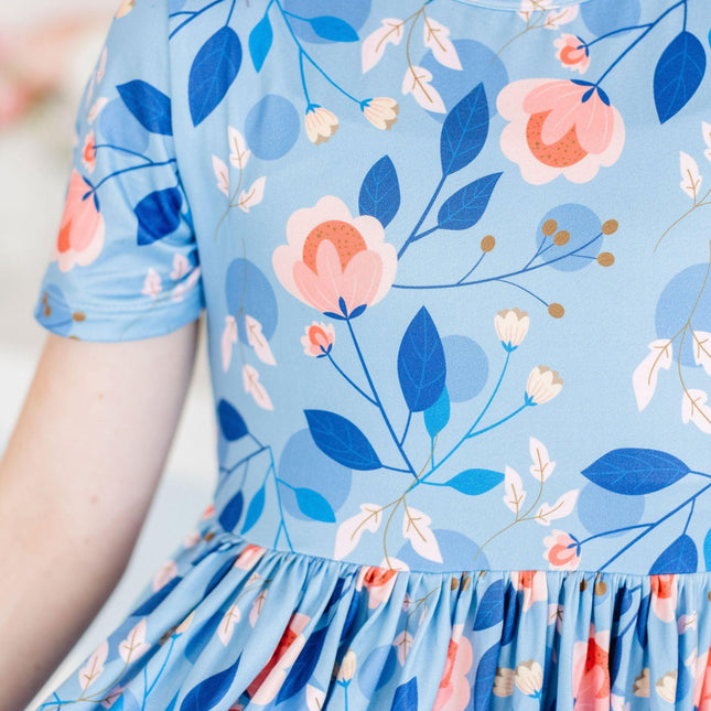 Country Blooms S/S Pocket Twirl Dress