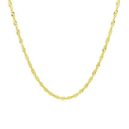 10k Yellow Gold Singapore Chain (1.50 mm)