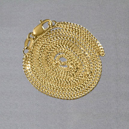 14k Yellow Gold Gourmette Chain (1.40 mm)