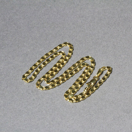 14k Yellow Gold Heart Chain (3.00 mm)