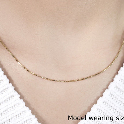 14k Yellow Gold Octagonal Box Chain (1.00 mm)