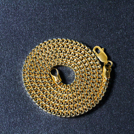 14k Yellow Gold Square Franco Chain (3.00 mm)