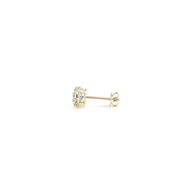 1/2 cttw Lab Grown Round Diamond Stud Earrings 14k Yellow Gold (G/VS2)