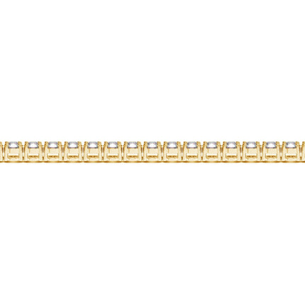 Lab Grown Round Diamond Tennis Bracelet in 14k Yellow Gold(5 cctw  F/G  VS2/SI1)