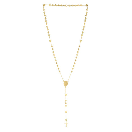 14K Yellow Gold Rosary Necklace