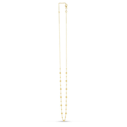 14k Yellow Gold Bead Necklace