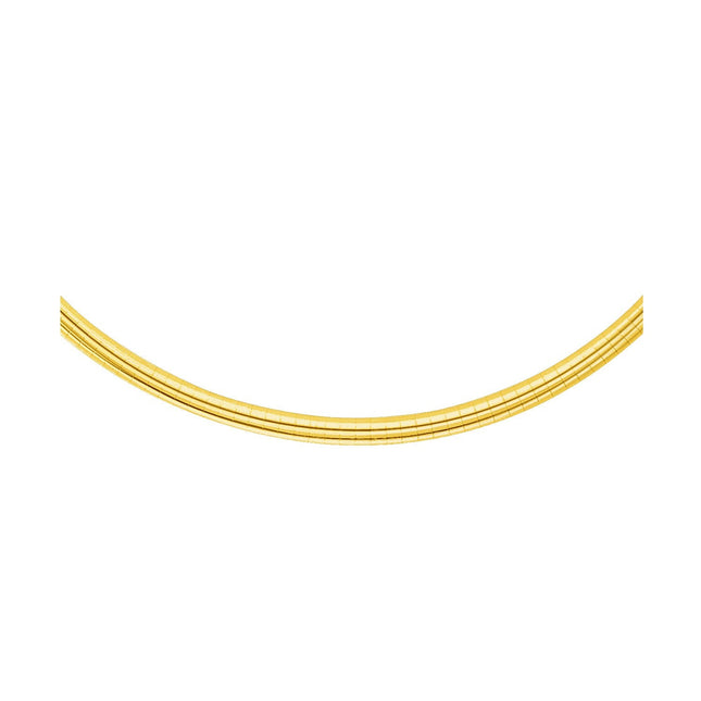 14k Yellow Gold Chain in a Classic Omega Design (4.00 mm)