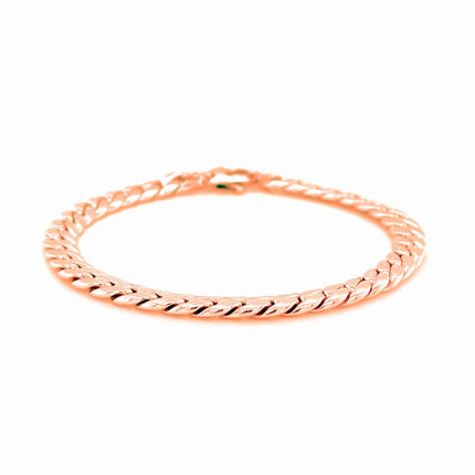 14K Rose Gold Cuban Link Bracelet (5.90 mm)