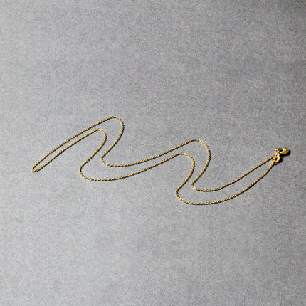 14k Yellow Gold Oval Cable Link Chain (0.97 mm)