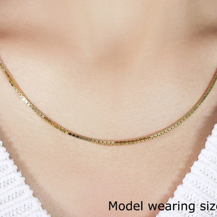 14K Yellow Gold Classic Box Chain (1.70 mm)