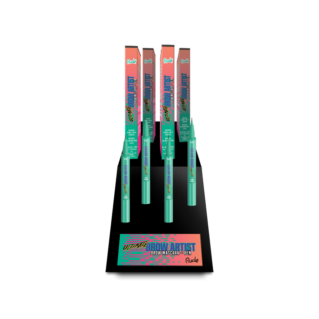 RUDE Ultimate Brow Artist Brow Pen Display Set, 32 PCS