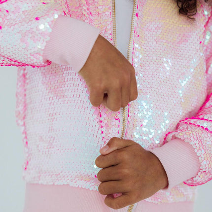 Diva Pink Flip Sequin Jacket