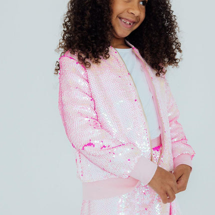 Diva Pink Flip Sequin Jacket