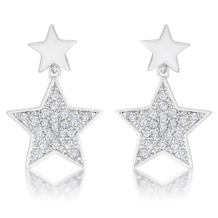 Bianca 0.5ct CZ Star Drop Earrings