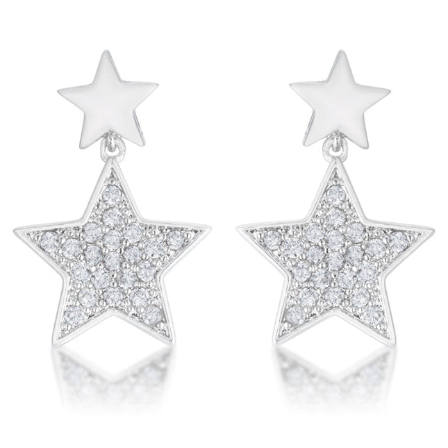 Bianca 0.5ct CZ Star Drop Earrings