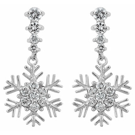 Snowflake Drop Earrings