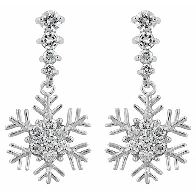 Snowflake Drop Earrings