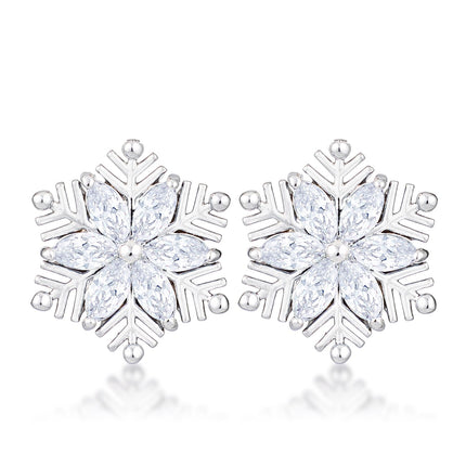 Marquise Snowflake Earrings