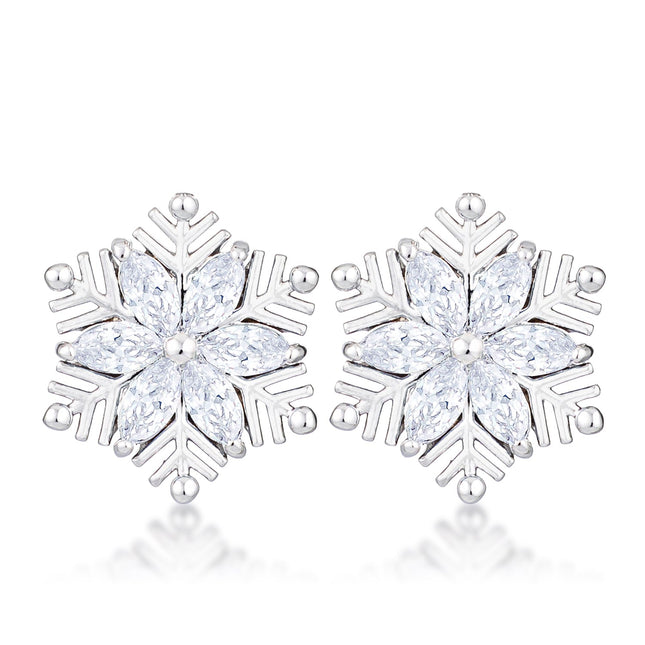 Marquise Snowflake Earrings