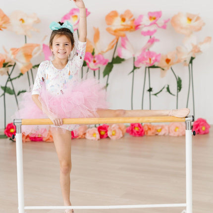 Fairy Princess 3/4 Sleeve Tutu Leotard