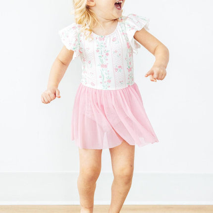 Fancy Florals S/S Twirl Leotard