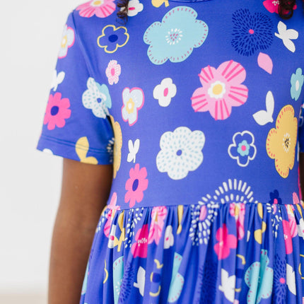 Floral Frenzy S/S Pocket Twirl Dress