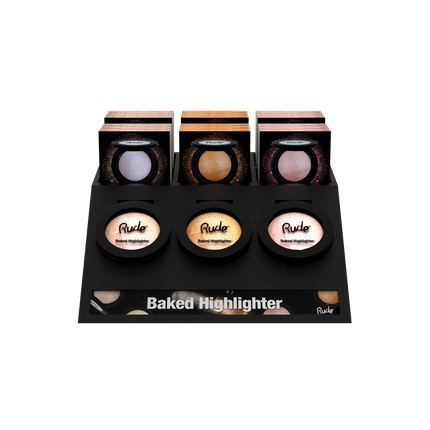 RUDE Baked Highlighter Display Set, 24pcs