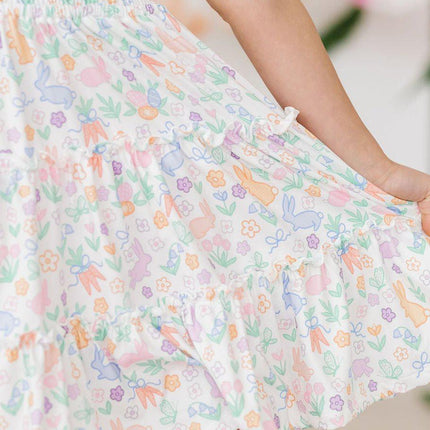 Hoppy Easter Smocked Ruffle Dress