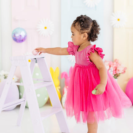 Hot Pink Shimmer Tutu Dress