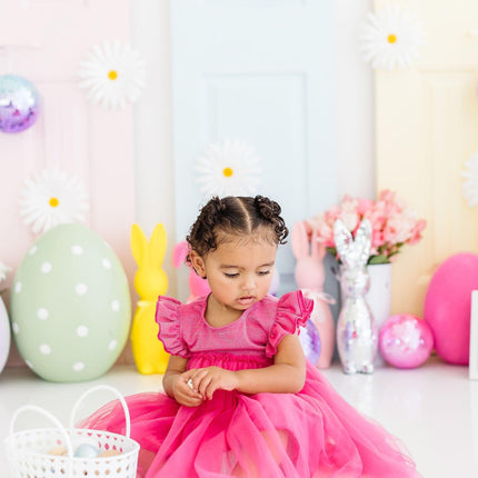 Hot Pink Shimmer Tutu Dress